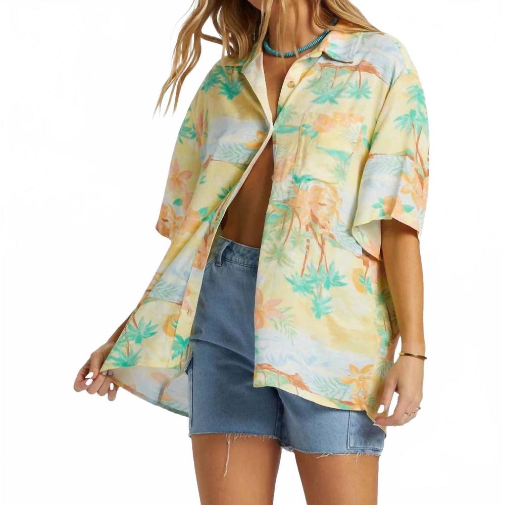 NEW BILLABONG on vacation shirt in multi - Picture 4 of 4
